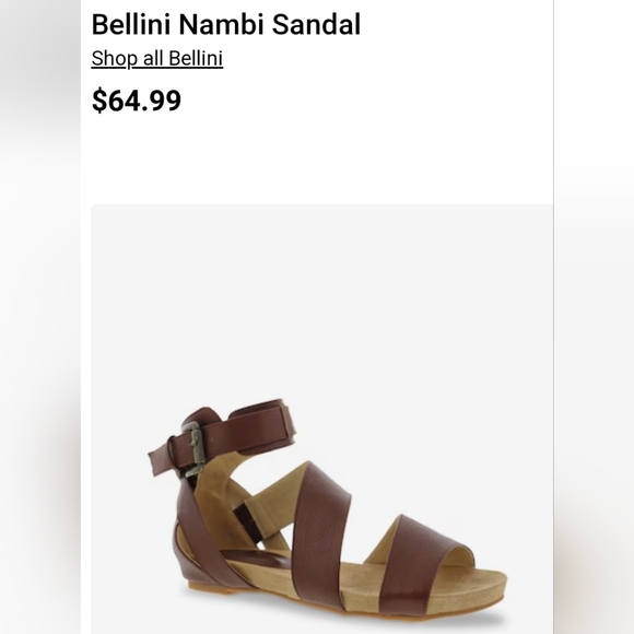 Bellini Shoes - Bellini Nambi Brown Sandals NWT SZ8.5